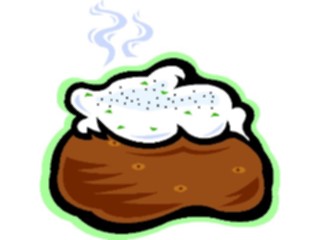 Sticker Custom Preview Image #065412 Food Drink Veggies Potato Baked2