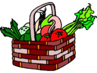 Sticker Custom Preview Image #065503 Food Drink Veggies Vegetable Basket3