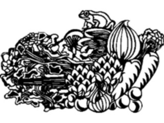 Sticker Custom Preview Image #065504 Food Drink Veggies Vegetable Collage