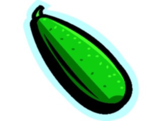 Sticker Custom Preview Image #065518 Food Drink Veggies Zucchini1