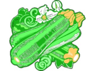 Sticker Custom Preview Image #065520 Food Drink Veggies Zucchini3