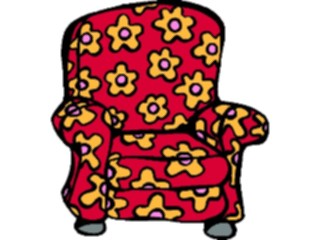 Sticker Custom Preview Image #065698 Furniture Chair Floral Offbeat