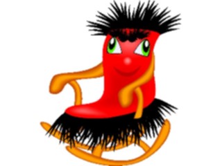 Sticker Custom Preview Image #065919 Furniture Rocking Chairwith Face