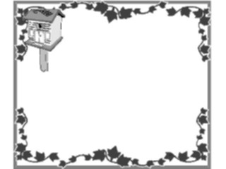 Sticker Custom Preview Image #066140 Gardening Birdhouse Frame