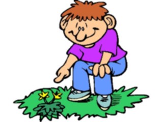 Sticker Custom Preview Image #066143 Gardening Boywith Weed