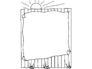 Sticker Custom Preview Image #066187 Gardening Fence Frame