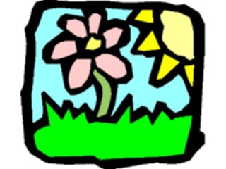 Sticker Custom Preview Image #066202 Gardening Flower Sun