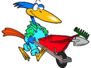 Sticker Custom Preview Image #066280 Gardening Gardener Bird