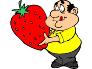 Sticker Custom Preview Image #066292 Gardening Gardener Large Strawberry