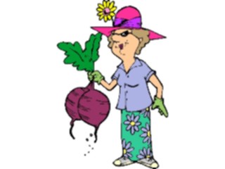 Sticker Custom Preview Image #066294 Gardening Gardener Large Turnips