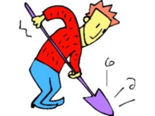 Sticker Custom Preview Image #066297 Gardening Gardener Shoveling2