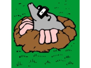 Sticker Custom Preview Image #066334 Gardening Groundhog