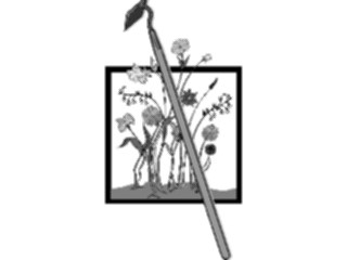 Sticker Custom Preview Image #066338 Gardening Hoe1