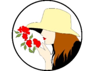Sticker Custom Preview Image #066534 Gardening Smelling Roses