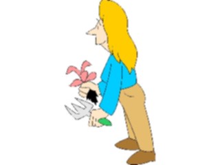 Sticker Custom Preview Image #066672 Gardening Woman Gardening2