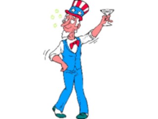 Sticker Custom Preview Image #066805 Government General Uncle Sam Tipsy