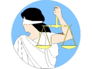 Sticker Custom Preview Image #066819 Government Judicial Branch Blind Justice1