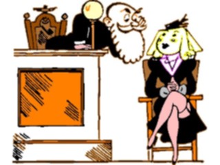 Sticker Custom Preview Image #066829 Government Judicial Branch Courtroom Scene1