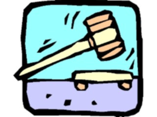 Sticker Custom Preview Image #066844 Government Judicial Branch Gavel10