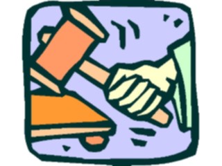 Sticker Custom Preview Image #066845 Government Judicial Branch Gavel11