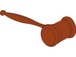 Sticker Custom Preview Image #066846 Government Judicial Branch Gavel12