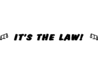 Sticker Custom Preview Image #066852 Government Judicial Branch Itsthe Law