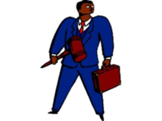 Sticker Custom Preview Image #066886 Government Judicial Branch Manwith Gavel2