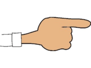 Sticker Custom Preview Image #067323 Hands Hands Alone Finger Pointing117