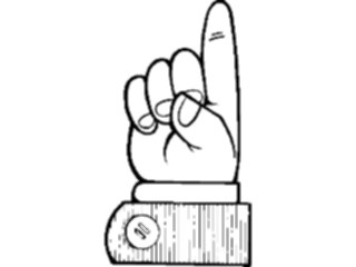 Sticker Custom Preview Image #067343 Hands Hands Alone Finger Pointing137