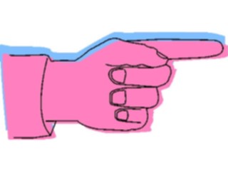 Sticker Custom Preview Image #067348 Hands Hands Alone Finger Pointing142