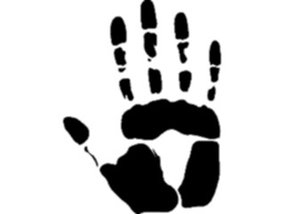 Sticker Custom Preview Image #067426 Hands Hands Alone Hand Print Right1