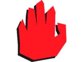 Sticker Custom Preview Image #067430 Hands Hands Alone Hand Red