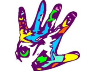 Sticker Custom Preview Image #067465 Hands Hands Alone Painted