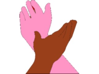 Sticker Custom Preview Image #067491 Hands Hands Alone Raised1