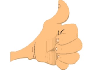 Sticker Custom Preview Image #067532 Hands Hands Alone Thumbs Up09