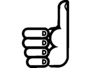 Sticker Custom Preview Image #067542 Hands Hands Alone Thumbs Up19