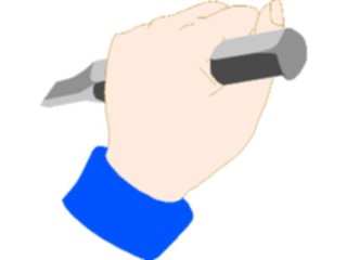 Sticker Custom Preview Image #067599 Hands Handswith Objects Chisel