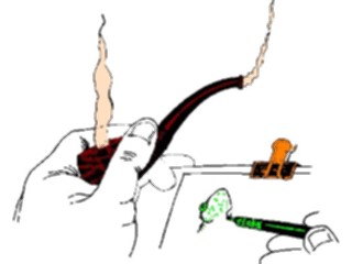 Sticker Custom Preview Image #067601 Hands Handswith Objects Cigar Pen