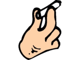 Sticker Custom Preview Image #067603 Hands Handswith Objects Cigarette2