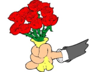 Sticker Custom Preview Image #067635 Hands Handswith Objects Flowers2