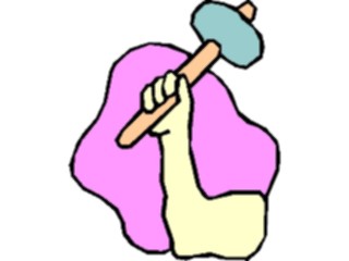 Sticker Custom Preview Image #067656 Hands Handswith Objects Hammer5