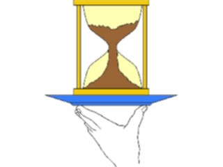 Sticker Custom Preview Image #067694 Hands Handswith Objects Hourglass