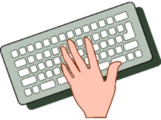 Sticker Custom Preview Image #067699 Hands Handswith Objects Keyboard