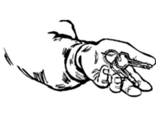 Sticker Custom Preview Image #067701 Hands Handswith Objects Keys2