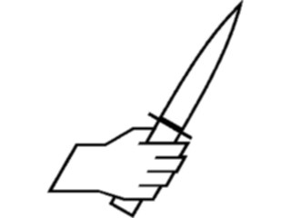 Sticker Custom Preview Image #067705 Hands Handswith Objects Knife4