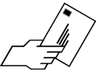 Sticker Custom Preview Image #067709 Hands Handswith Objects Letter2