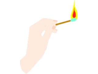 Sticker Custom Preview Image #067716 Hands Handswith Objects Lit Match1