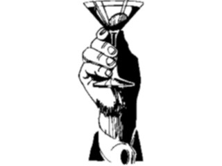 Sticker Custom Preview Image #067719 Hands Handswith Objects Martini