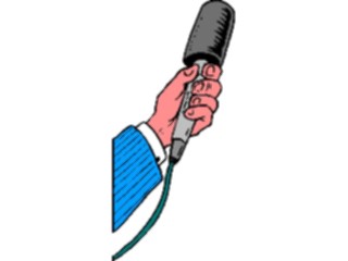 Sticker Custom Preview Image #067722 Hands Handswith Objects Microphone