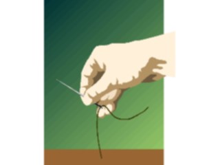 Sticker Custom Preview Image #067743 Hands Handswith Objects Needle